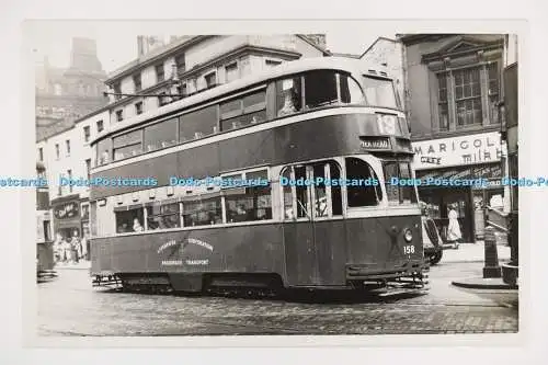 Straßenbahn C027713. Pierkopf. Nr. 158. Liverpool Corporation Personenbeförderung.