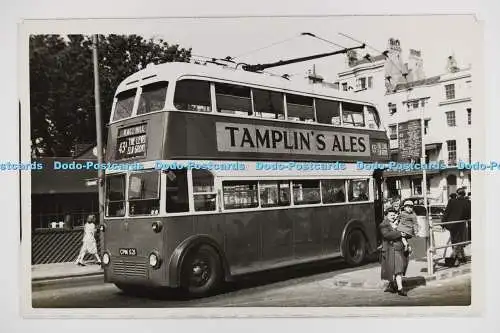 C027716 Trolleybus. Race Hill. 43A. The Level Elm Grove. CPM521. Brighton Compan