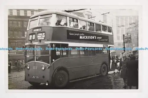 C027720 Trolleybus. Hyde. 20. Nr. 1222. Piccadilly. JVU729. Manchester Corporati