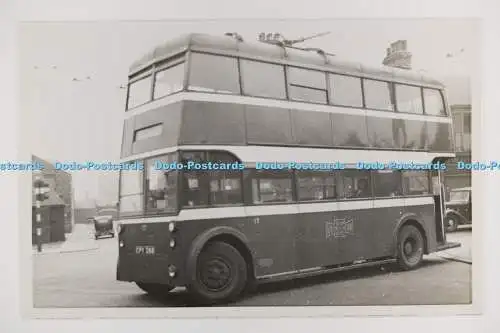 C027722 Trolleybus. CPY288. T-Stücke Side Road. C. Carter. Buckhurst Hill. Altes Foto