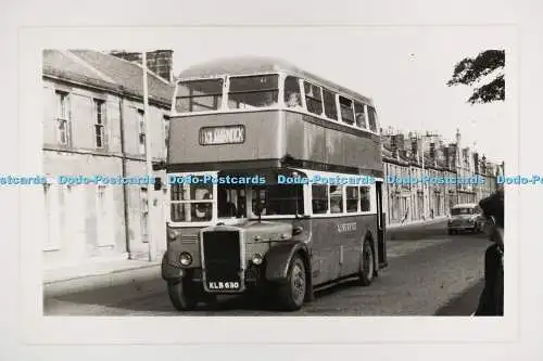 C027815 Bus. Kilmarnock. KLB630. A. 1. Service. A. M. Witton. 42 Warwick Road. M