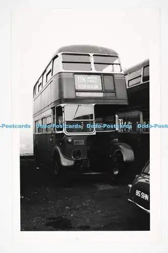 C027819 Bus. Bischof. Auckland. Newfield. OK Motor Service. Altes Foto