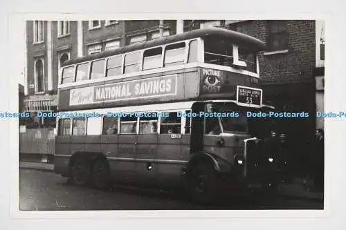 C027842 Bus. Plumstead Common. Charlton. Woolwich. 53. GP3535. London Transport.