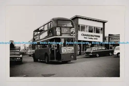 C027899 Bus. Worcester Park STN. 77A. KLB724. Altes Foto