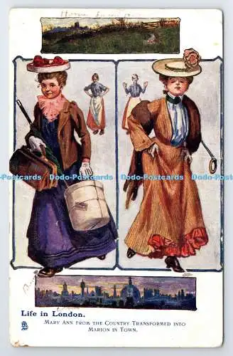 R777225 Leben in London Mary Ann vom Land verwandelt in Marion in der Stadt