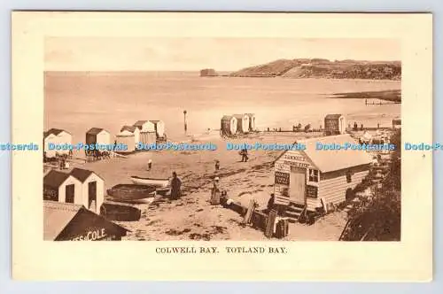 R777258 Colwell Bay Totland Bay Tuck Sepia Platte markiert Nr. 2487