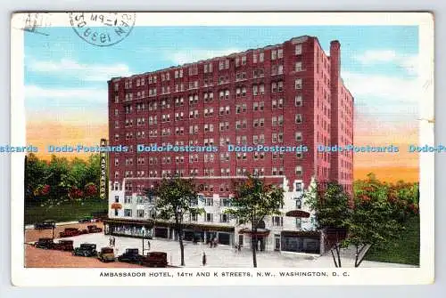 R777623 Washington D C Ambassador Hotel 14th and K Streets N W E C Kropp 1936