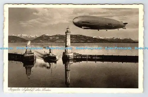 R777741 Zeppelin Luftschiff Uber Lindau Karl Alber