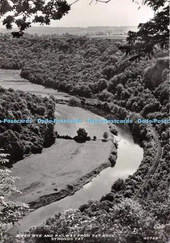 D126301 River Wye und Eisenbahn von Yat Rock Symonds Yat 40749 Harvey Barton RP