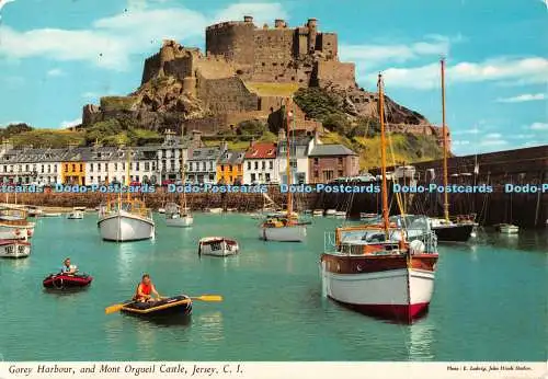 D131093 Trikot Gorey Hafen und Schloss Mont Orgueil John Hinde E Ludwig