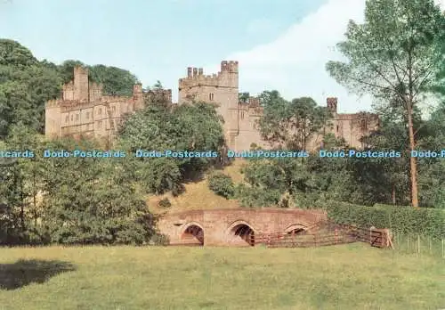 D120184 Haddon Hall Approach from River Bridge English Life Publications 1979