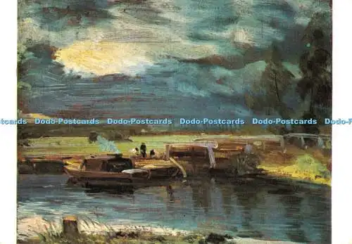 D120503 Lastkähne auf der Stour Medici Society John Constable R A