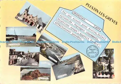 D122697 Plestin Les Greves La Place Artaud Pere Gaby Marque Deposee Bromocolor 1