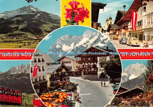 D122990 Gruss aus St Johann K T V Tiroler Kunstverlag Chizzali Multi View