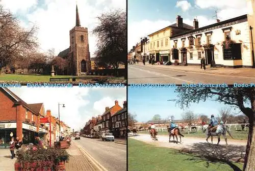 D123296 NK 002 Newmarket St Marys Church Waggon Horses Inn Market House High Str