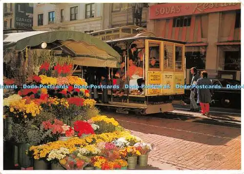 D123318 Bunter Blumenständer in der Powell Street San Francisco Smith Neuheit Elegan