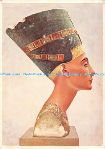 D121366 Kopf Königin Nofretete Tell al Amarna Gebr Mann