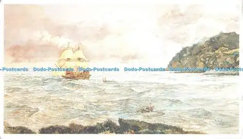 D125569 Jeder elisabethanische Held Sir Francis Drake humpelte zurück in den Hafen von Plymouth