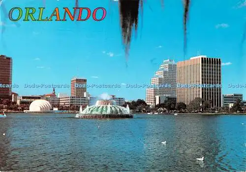 D121586 Orlando Florida Neue Skyline der Innenstadt vom Lake Eola James Blank aus gesehen