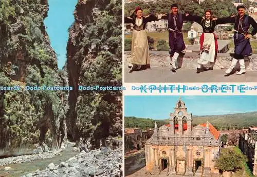 D125746 Kreta Mehrfachansicht Postkarte