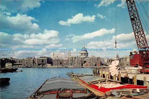 D125788 London Ein Blick auf die Themse und die St Paul Cathedral J Arthur Dixon K