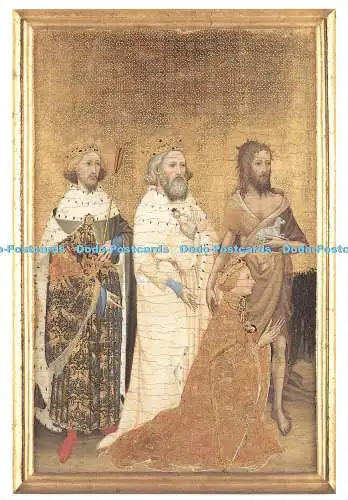 D123813 The Wilton Diptych Left Wing National Gallery Publications Card No 1393 F