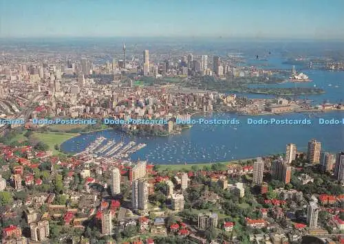 D121945 Luftaufnahme vom Darling Point zur Stadt Bartel Fotografie Sydney