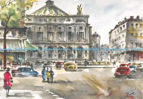 D128797 No 3 Paris Place de lOpera Atelier Montsalvat