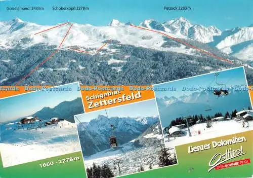 D129020 Schigegebiet Zettersfeld Grafik Zloebl Multi View