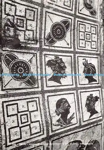 D122409 Ostia Mosaico delle Provincie und Dei Venti Dettaglio E Richter RP