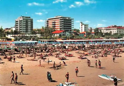 D126482 Riccione Hotels und Strand Fotoedizioni Riviera NB Rotalfoto Kodak Ektach