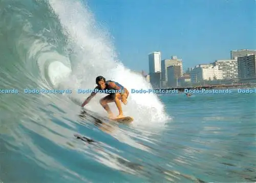 D122519 Durban Surf and Skyline R S A Kunstverlag Paul Naude