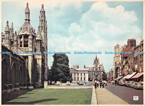 D124503 Kings Parade Cambridge Walter Scott Colour Series