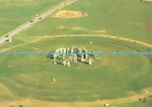 D129402 Wiltshire Stonehenge Luftaufnahme von den West Crown Willsons Druckern