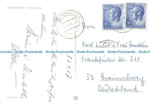 D124558 Luxembourg Pont Adolphe No 20 Messageries Paul Kraus 1967