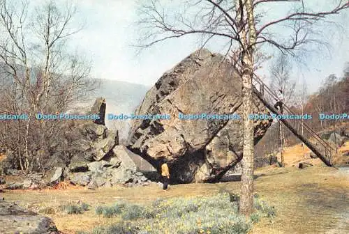 D126649 Borrowdale The Bowder Stone J Arthur Dixon