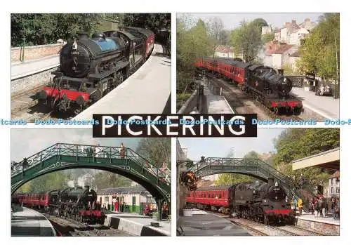 D129496 North Yorkshire Moors Railway Züge kommen am Bahnhof Pickering K 1 6 an