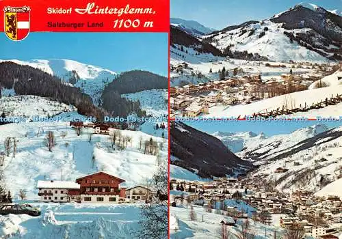 D126729 Skidorf Hinterglemm Salzburger Land W K Huhne Multi View 1976