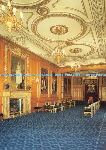 D125083 Windsor Castle The State Apartments The Garter Throne Room H M Queen Eli