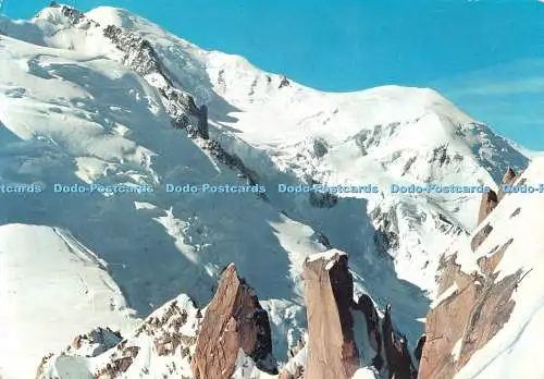 D129955 Catena Del M Bianco The Wonderful View of te Glaciers Sacat 1970