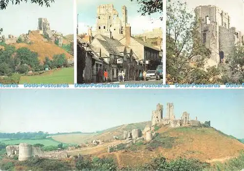 D127321 Corfe Village and The Castle Delpool Michael J Allen Multi View 1984