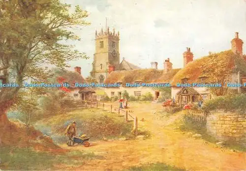 D130132 Godshill Isle of Wight W W Quatremain 1857 1930 Salmon