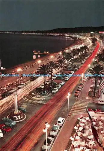 D127550 La Cote d Azur Nice La Promenade des Anglais la Nuit Mar Giovanni Trimbo