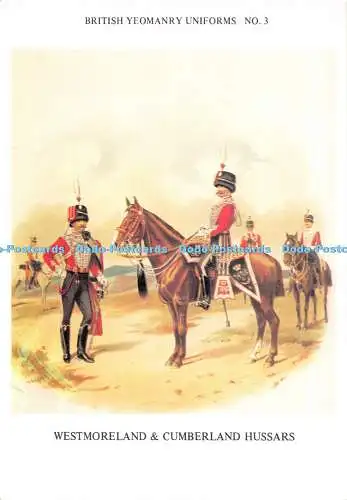 D127554 British Yeomanry Uniforms No 3 Westmorland and Cumberland Husars Belmon