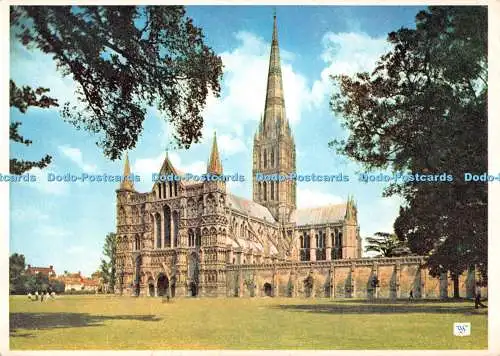 D127850 Kathedrale von Salisbury aus dem Südwesten Walter Scott