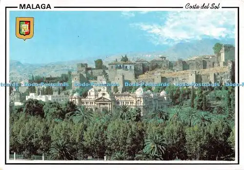 D127855 Malaga Costa del Sol Rathaus und Alcazaba Fisa Escudo de Oro L Domingu