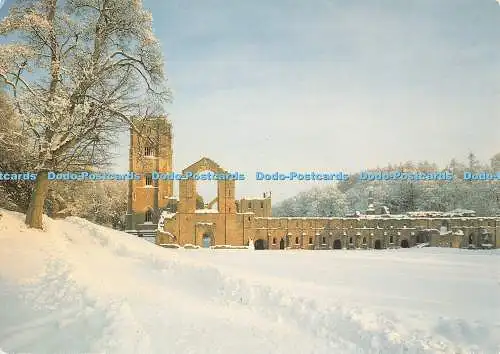 D127938 Fountains Abbey From the West Larkfield Printing