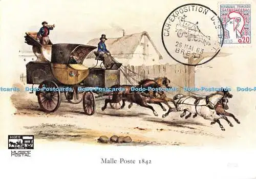 D130817 Male Poste 1842 Amis du Musee Postal No 6