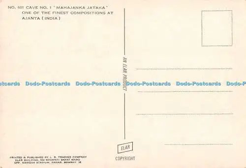 D131700 Nr 601 Höhle Nr. 1 Mahajanka Jataka Eine der feinsten Kompositionen bei Ajanta I