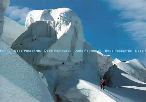 D132473 Eisturme und Gletscherspalten im Hochgebirge Tours et Crevasses de Glaci